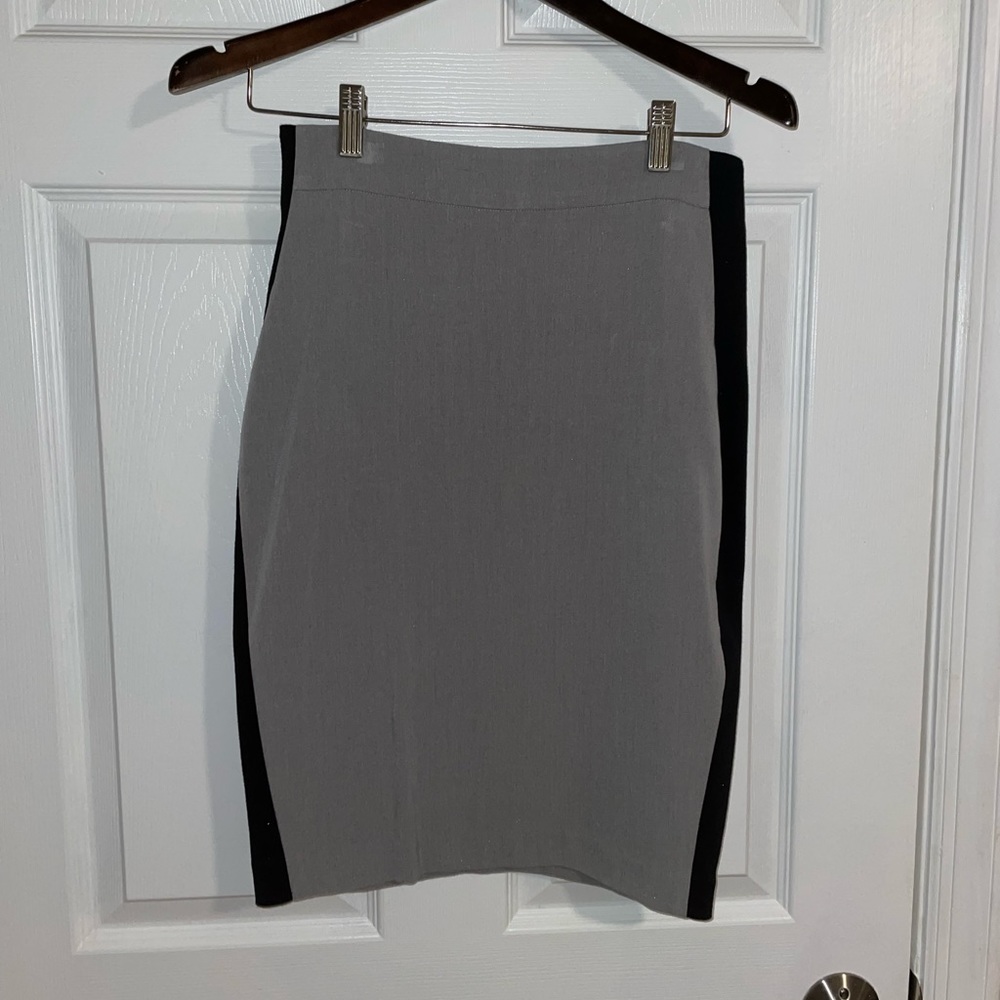 Venus grey & black pencil skirt